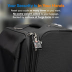 Open Alert TSA Approved Luggage Locks, 6 Pack, Easy Read Dials with Alloy Body.