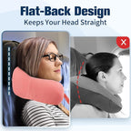 Cirorld Neck Pillow for Traveling, Travel Pillows for Airplanes,100% Pure Memory Foam Travel Neck Pillow, Adjustable Flight Pillow, Portable Plane Accessories with Eye Mask, Earplugs, Carry Bag
