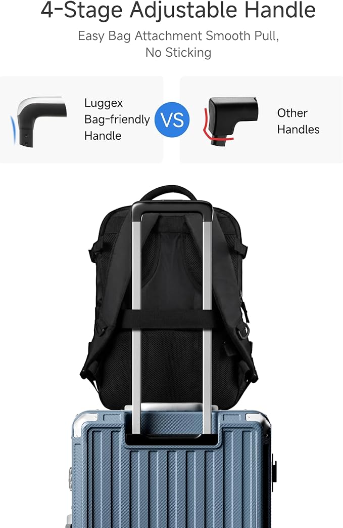 Checked Luggage with Spinner Wheels, 8010S Aluminum Frame Zipperless Polycarbonate Hard Shell Suitcase (ZX-Core, Blue, 24 Inch)