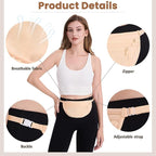 Hidden Travel Money Belt for Women - Anti-Theft Waist Pack, Lightweight Travel Fanny Pack for Money, Passport & Daily Travel Use
