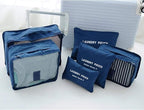 Mossio 7 Set Packing Cubes with Shoe Bag - Compression Travel Luggage Organizer
