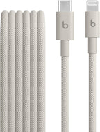 Beats USB-C to Lightning Woven Cable Fast Charging Durable/Tangle-Free Compatible Charger for Apple Devices w Lightning Ports (1.5 m, 5 ft) - Surge Stone