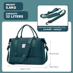 Travel Duffel Bag, Sports Tote Gym Bag, Shoulder Weekender Overnight Bag for Women