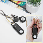135dB Rechargeable Personal Safety Alarm Built-in Ultra-Bright Flashlight. Non Slip Grip Keychain Emergency SOS Siren for Women, Students, Night Runner. Loud Sound Hiking Bear Alerts with Hook. Black