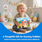 hahaland Busy Book Preschool Learning Activities - First Day of School Gifts Activity Books for Toddlers 1-4, Montessori Toys 2 Year Old Boy Girl Birthday Gift Preschool Must Haves Busy Board Ages 2-4