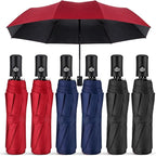 6 Pcs Travel Compact Umbrella, Automatic Open and Close Umbrella, Windproof Travel Rain Umbrellas, Folding and Portable Umbrellas for Men and Women