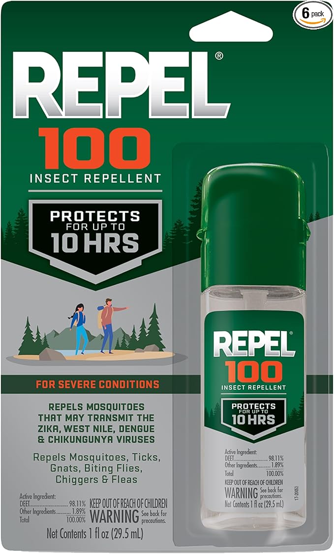 Repel 1-Ounce Insect Repellent Pump Spray (Pack of 6)