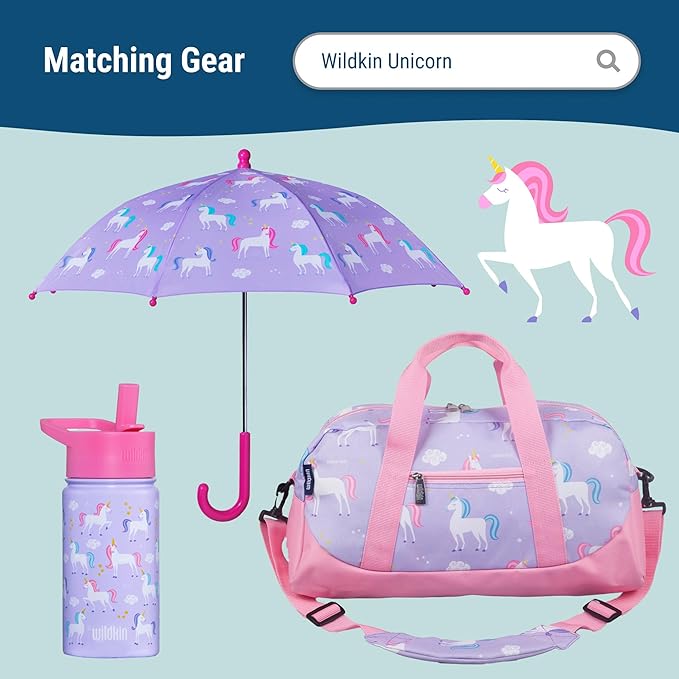 Wildkin Kids Rolling Luggage – Carry-On Size for School & Overnight Travel
