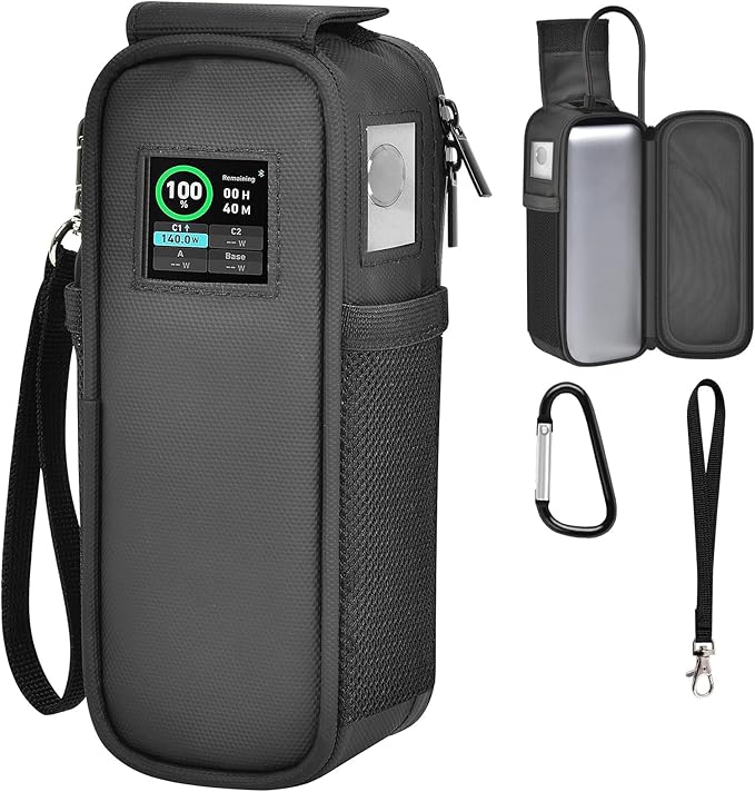 Case Compatible with Anker Prime 27,650mah Power Bank 250w, Laptop Phone Computer Battery Chargers Travel Carrying Holder for Portable Charger Fast Charging &USB Cables, Adapters (Bag Only)