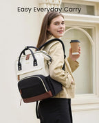 LOVEVOOK Laptop Backpack for Women, 15.6 Inch Work Business Backpacks Purse With Large Capacity, Waterproof Nurse Bag College Backpack, Waterproof Casual Daypack for Travel