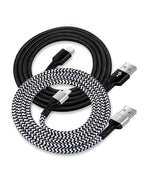 USB A to Lightning Cord, 2Pack/3Ft Nylon Braided iPhone Charger Cable, Apple Approved Fast Charging Power Wire for iPhone 14, 13 Pro Max, 13Pro, 13 Mini, 12 11 10 XR XS X 8 Plus 7 Fast Cargador Chord