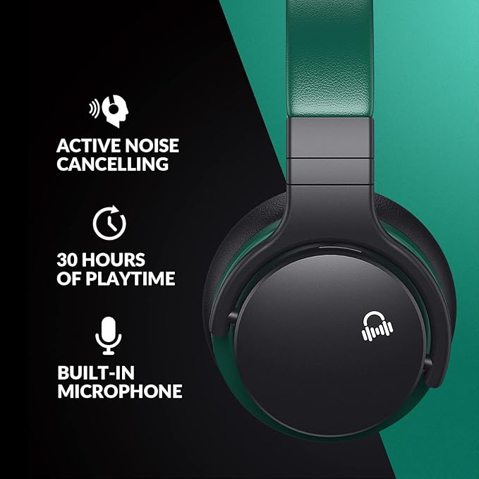 Million Sold Classic E7 Active Noise Cancelling Headphones with Upgraded HD Sound, Wireless Bluetooth Headphones Over The Ear Unequaled Comfort, Vivid Deep Bass, for Home Office Travel Birthday Gift