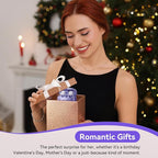 Kinglucky Jewelry-Inspired Clip-On Earbuds with Diamond Earrings, Comfortable Fit & 40H Playtime Open Ear Bluetooth 5.4 Wireless Headphones for Women, Small Ears, Sports & Workouts (Purple)
