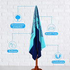 Genovega 2 Packs Oversized Beach Towel Set 36 x 72 in Large Big Pool Camping Swim Clearance Soft Towels Travel Essentials Accessories Must Haves Vacation Necessities Adult Gifts Shark Turtle