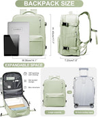 WONHOX Large Travel Backpack Carry on Flight Approved Laptop Work Business Backpack for Women Men Mochila de Viaje
