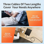 USB-C Cable 3-Pack (3ft/6ft/6ft), USB A to USB-C Fast Charging Cord, Nylon Braided, Compatible with 17/16/15 Pro Max ，Galaxy and Other Type-C Devices - Black