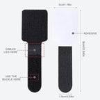 100 Pcs Hook and Loop Cable Ties, Self Adhesive Cable Management Desktop Cable Straps, Adjustable Cord Organizer for Desk Home Office Organization (Black)