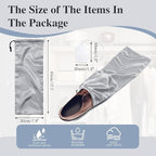 Ersmak 6 Pack Shoe Bags for Travel - Satin Shoe Bag with Drawstring - Grey Shoe Storage Bags for Protecting Storage Shoes - 17.7 x 7.9 In