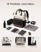 LOVEVOOK Laptop Backpack for Women, 15.6 Inch Work Business Backpacks Purse With Large Capacity