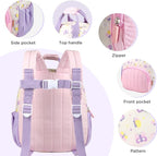 GAGAKU Toddler Backpack for Girls 2-4 years Kids Mini Backpacks Cartoon Breathable Comfortable Preschool Daypack for School Travel Lightwieght Bag - Butterfly
