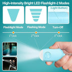 Hion Personal Safety Alarm for Women, 3 Pack Rechargeable 130dB Self Defense Alarm Keychain with LED Flashlight, Emergency Safe Sound Security for Children Elderly, White+Pink+Blue