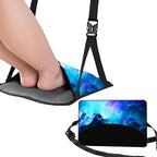 Foot Hammock for Plane Travel Essentials Relax Your Foot Rest for Airplane Gadgets Adustable Airplane Travel Accessories for Flight Essentials (Nice startt Sky)