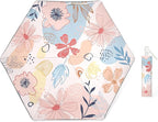 Kids Folding Umbrella Auto Open/Close Umbrellas for Rain Round Corner Safe Design UV Resistant Automatic Children Travel Umbrellas Reinforced Canopy 360° Reflective Strip Lightweight for Girls & Boys