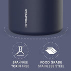 Hydrapeak 32oz Stainless Steel Vacuum Insulated Food Jar for Hot Food and Cold Food, Wide Mouth Leak-Proof Soup Jar for Adults, 10 Hours Hot and 16 Hrs Cold (Navy)