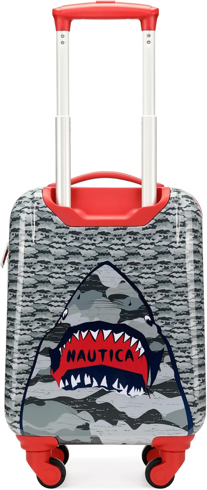 Nautica Kids 18" Hardside Carry-on Suitcase with Spinner Wheels, Shark Attack