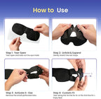 100 Packs Disposable Sleep Masks Bulk, Blackout Blindfolds for Men Women, Soft Eyemasks Adjustable for Sleeping Travel Yoga, Light Blocking Night Eye Mask for Party Games Team Building