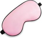 Sleep Mask, Silk Eye Mask for Sleeping with Adjustable Strap, Blindfold Eyeshade for Men & Women, Comfortable & Soft Eye Cover Eyeshade for Night Sleep (Rose Pink)