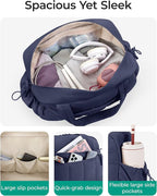 BAGSMART Gym Bag for Women, Duffle Bag for Travel with Wet Pocket, Lightweight Carry on Weekender Duffel, Water Resistant