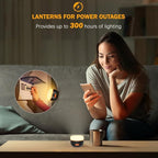Yonktoo Rechargeable LED Camping Lantern 1000LM, 300H Runtime, 6400mAh, IPX5 Waterproof Tent Light for Camping, Hiking, Power Outages, Home, Emergency Use - Standard Edition,White