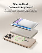Belkin MagSafe Power Bank 5,000mAh, Ultra-Slim Portable Charger Magnetic Back Supports MagSafe Accessories On-The-Go, Wireless Battery Pack w/USB C Cable for iPhone 17, Pixel 10, Travel - Sand