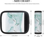 2 Pack Teal Abstract with Vine Luggage Handle Wraps Suitcase Tags Identifiers for Travel Accessories