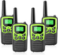 MOICO Walkie Talkies for Adults with 22 FRS Channels, LED Flashlight, VOX Scan LCD Display, Long Range Family Walkie Talkie Radios for Hiking Camping Trip (Green)
