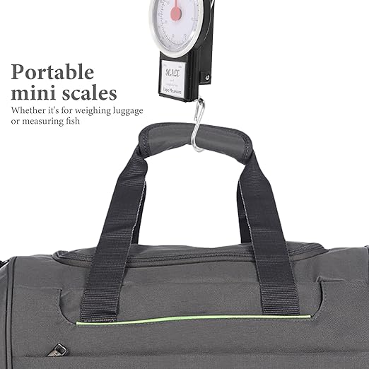 Portable Mini Hanging Spring Luggage Scale 35kg Capacity Handheld Small Travel Weight Scale with Hook for Suitcase and Baggage