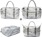 ESVAN Travel Tote Duffel Gym Bag,Weekender Overnight Carry-on Tote Crossbody Bag with Wet Pocket and Trolley Sleeve Upgraded