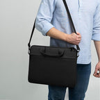 15.6-16 Inch Laptop Sleeve Shoulder Bag Notebook Chromebook Computer Carrying Case Compatible with 15.6 inch Acer Asus Dell HP Thinkpad, Black