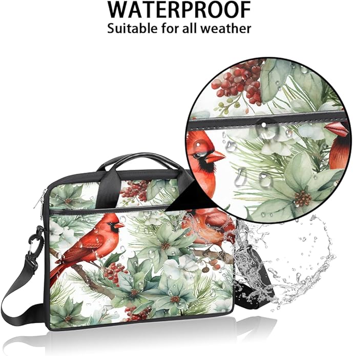 Laptop Shoulder Bag for Women Men, Waterproof Computer Case Messenger Bag Briefcase for Business Office Travel