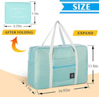 4PCS Foldable Travel Duffel Bag Tote Carry on Luggage Bag Spirit Airlines Personal item Sports Gym Bag Water Resistant Weekender Overnight Bags for Women and Men (Mix Colors)