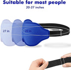 Sleep Eye Mask for Men Women, Sleeping Mask for Side Sleeper, Travel Blackout Night Blindfold Eye Shade Cover with Adjustable Strap (Blue)