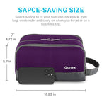 Gonex Travel Toiletry Bag Nylon, Shaving Bag Toiletry Organizer Deep Purple