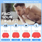 4 Pairs Replacement Ear Tips for AirPods Pro 2nd/1st Generation with Portable Storage Box & Cleaner Pen,Noise Reduction Holewith & Built-in dust Guard Screen,Silicone EarTips(Red)