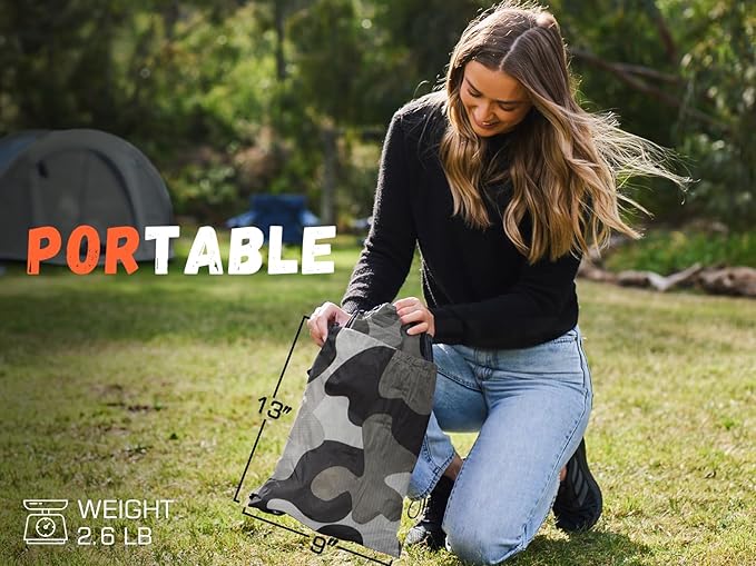 WEKAPO Inflatable Couch Air Lounger Chair - Camping & Beach Accessories, Portable Blow up Sofa for Hiking, Lawn, Indoor/Outdoor Movies & Music Festivals. Lightweight and Easy to Set Up Air Hammock
