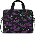 MNSRUU Laptop Bag for 15.6 inch Black Gothic Bats