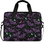 MNSRUU Laptop Bag for 15.6 inch Black Gothic Bats
