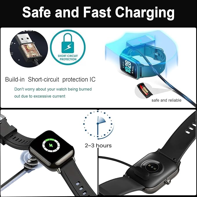 Gloryfit Smart Watch Charger, 4mm Magnetic USB Charging Cable for Gloryfit Smart Watches with ROHS/CE Certification (Pin spacing 4mm)
