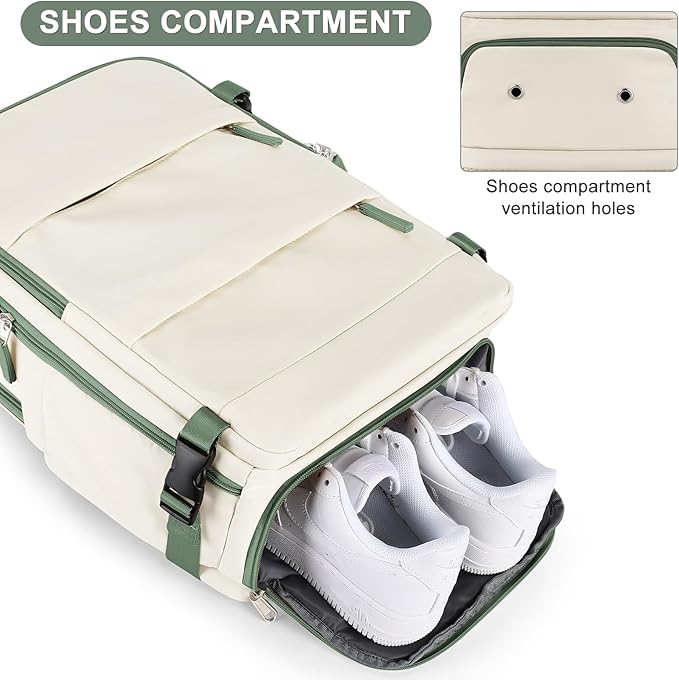 coofay Large Travel Backpack For Women Men Airline Approved Carry On Backpack Flight Approved Waterproof Sports Luggage Backpack Casual Daypack Hiking Backpack