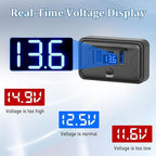 2 Pack 72W 12V USB Outlet Panel Wall Mount Qidoe Dual Quick Charger & 36W PD Surface Mount Car USB Port with Voltmeter Button Switch for Car Bus RV Truck